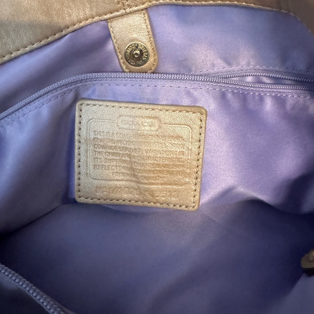 Coach Brown Leather Shoulder Bag - Picture 4 of 5